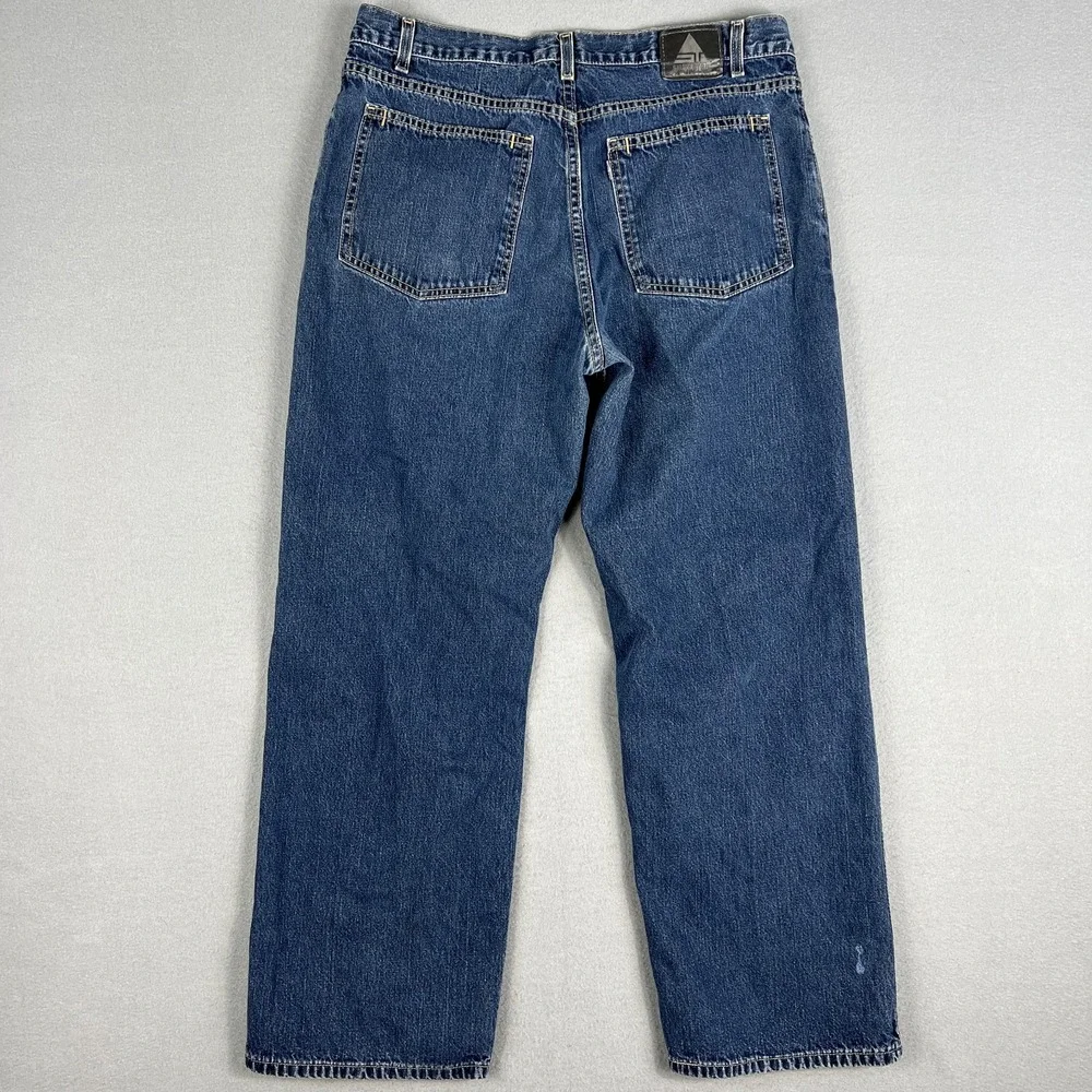 VTG Levis Silver Tab Jeans Fit 35x29 Low and Loose Fit‎ 2000s Y2K Skate Baggy